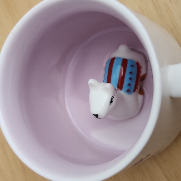 Whimsical Cupboard NO PROB LLAMA Mug w/ Peekaboo Llama 10 Strawberry Street - Picture 7 of 10
